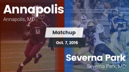 Matchup: Annapolis High vs. Severna Park  2016
