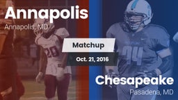 Matchup: Annapolis High vs. Chesapeake  2016