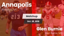 Matchup: Annapolis High vs. Glen Burnie  2016