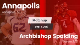 Matchup: Annapolis High vs. Archbishop Spalding  2017