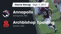 Recap: Annapolis  vs. Archbishop Spalding  2017