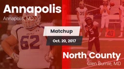 Matchup: Annapolis High vs. North County  2017