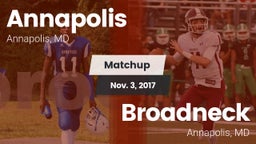 Matchup: Annapolis High vs. Broadneck  2017