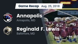 Recap: Annapolis  vs. Reginald F. Lewis  2018