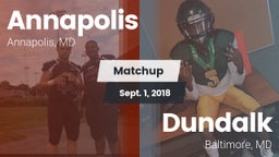 Matchup: Annapolis High vs. Dundalk  2018