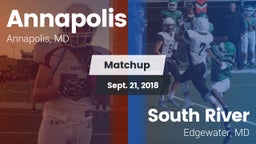 Matchup: Annapolis High vs. South River  2018