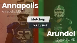 Matchup: Annapolis High vs. Arundel  2018