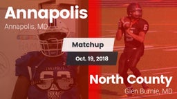 Matchup: Annapolis High vs. North County  2018