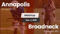 Matchup: Annapolis High vs. Broadneck  2018