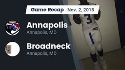 Recap: Annapolis  vs. Broadneck  2018