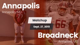 Matchup: Annapolis High vs. Broadneck  2019