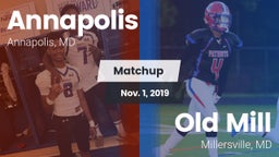 Matchup: Annapolis High vs. Old Mill  2019