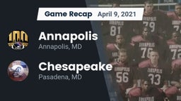 Recap: Annapolis  vs. Chesapeake  2021