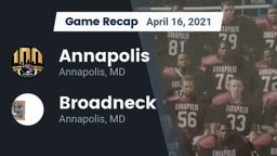 Recap: Annapolis  vs. Broadneck  2021