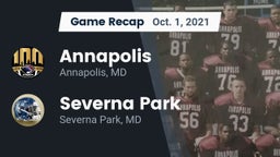 Recap: Annapolis  vs. Severna Park  2021
