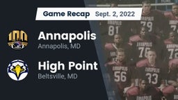 Recap: Annapolis  vs. High Point  2022