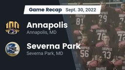 Recap: Annapolis  vs. Severna Park  2022