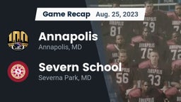 Recap: Annapolis  vs. Severn School 2023