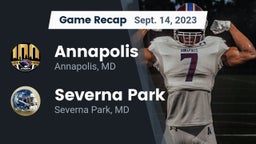 Recap: Annapolis  vs. Severna Park  2023