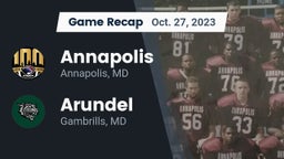 Recap: Annapolis  vs. Arundel  2023
