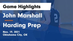 John Marshall  vs Harding Prep  Game Highlights - Nov. 19, 2021