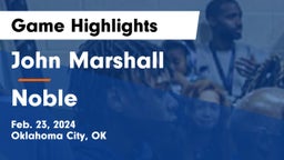 John Marshall  vs Noble  Game Highlights - Feb. 23, 2024