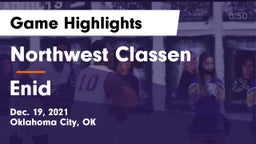 Northwest Classen  vs Enid  Game Highlights - Dec. 19, 2021
