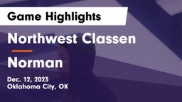 Northwest Classen  vs Norman  Game Highlights - Dec. 12, 2023