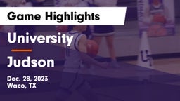 University  vs Judson  Game Highlights - Dec. 28, 2023