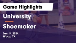 University  vs Shoemaker  Game Highlights - Jan. 9, 2024