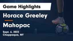 Horace Greeley  vs Mahopac  Game Highlights - Sept. 6, 2023