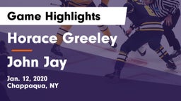 Horace Greeley  vs John Jay Game Highlights - Jan. 12, 2020