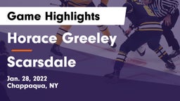 Horace Greeley  vs Scarsdale  Game Highlights - Jan. 28, 2022