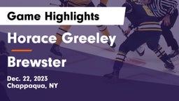Horace Greeley  vs Brewster  Game Highlights - Dec. 22, 2023