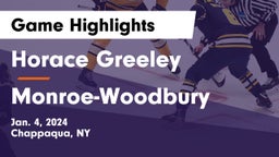 Horace Greeley  vs Monroe-Woodbury Game Highlights - Jan. 4, 2024