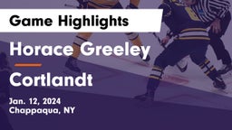 Horace Greeley  vs Cortlandt Game Highlights - Jan. 12, 2024