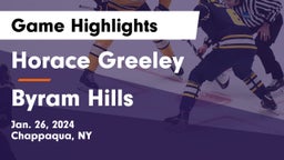 Horace Greeley  vs Byram Hills  Game Highlights - Jan. 26, 2024