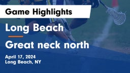 Long Beach  vs Great neck north  Game Highlights - April 17, 2024