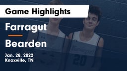 Farragut  vs Bearden  Game Highlights - Jan. 28, 2022