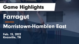 Farragut  vs Morristown-Hamblen East  Game Highlights - Feb. 15, 2022