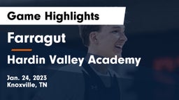 Farragut  vs Hardin Valley Academy Game Highlights - Jan. 24, 2023
