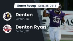 Recap: Denton  vs. Denton Ryan  2018
