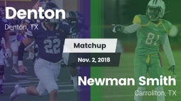 Matchup: Denton  vs. Newman Smith  2018