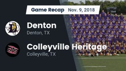 Recap: Denton  vs. Colleyville Heritage  2018