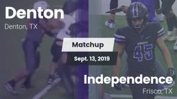 Matchup: Denton  vs. Independence  2019