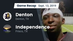 Recap: Denton  vs. Independence  2019