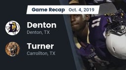 Recap: Denton  vs. Turner  2019