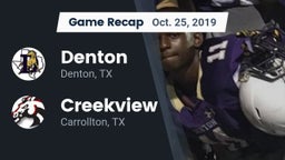Recap: Denton  vs. Creekview  2019