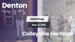Matchup: Denton  vs. Colleyville Heritage  2019