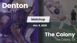 Matchup: Denton  vs. The Colony  2020